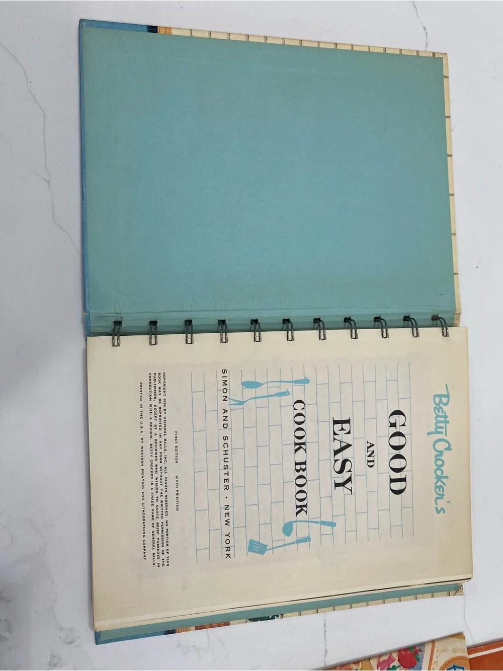 Betty Crocker Blue, Red, Yellow Cookbook Lot